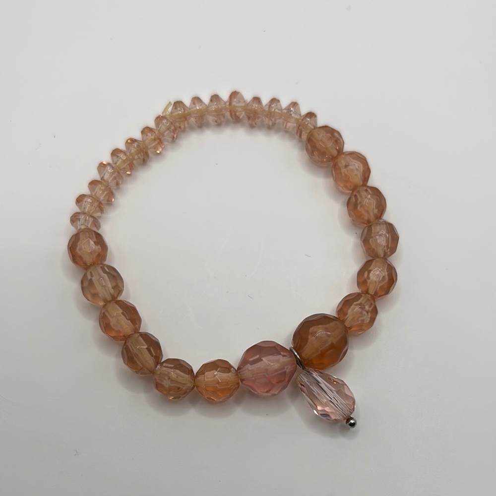 Elegant Pink Beaded Bracelet